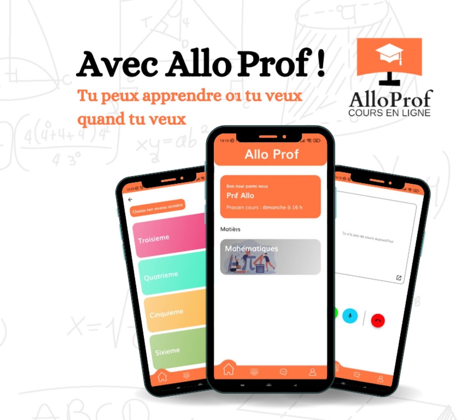 Application mobile Allo Prof